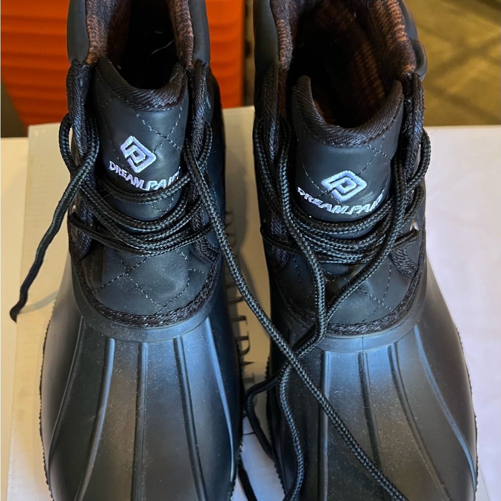 Dream Pairs Black Rain & Snow Boots Waterproof Design
